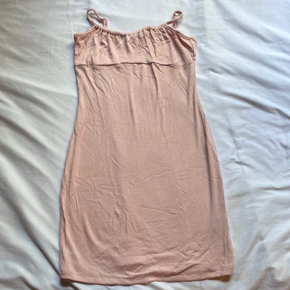 Spaghetti Strap Pink Dress